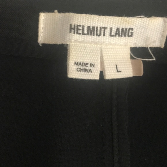 HELMUT LANG Origami Vest Wool Jersey Black Raw Edge Drape Size Large - Picture 11 of 13